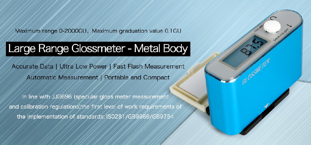 Application areas of the gloss meter